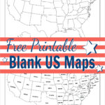 Free Printable Blank Us Map (Pdf Download) Throughout Printable Outline Map Of The United States