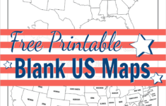 Free Printable Blank Us Map (Pdf Download) within Free Printable Black and White Map of the United States
