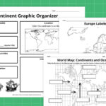 Free Printable Continents And Oceans Map Bundle In Free Printable Blank Map Of Continents And Oceans