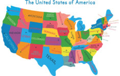Free Printable Map Of The United States in US Map with States Free Printable