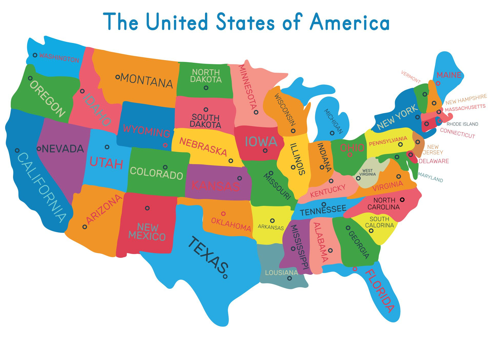 Free Printable Map Of The United States inside Free Printable Us Map With States