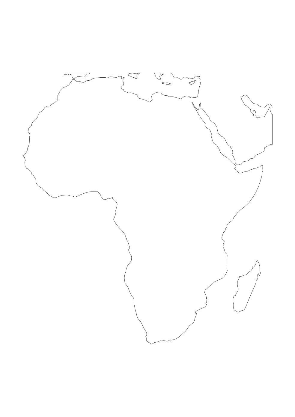 Free Printable Maps Of Africa pertaining to Blank Political Map Of Africa Printable