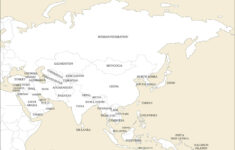 Free Printable Maps Of Asia throughout Free Printable Map of Asia with Countries