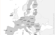 Free Printable Maps Of Europe throughout Free Printable Map Of Europe With Cities