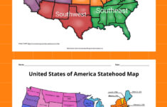 Free Printable Maps Of The United States Bundle inside Map of the United States By Regions Printable