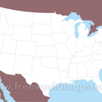 Free Printable Maps Of The United States Intended For Free Printable Blank Map Of USA