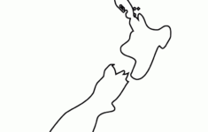Free Printable New Zealand Map Coloring Page in Blank Map Of New Zealand Printable