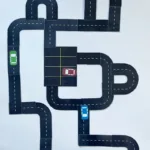 Free Printable Road Template   Pjs And Paint Within Free Printable Printable Road Map For Toy Cars