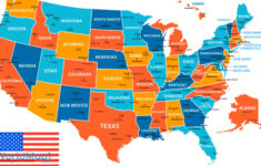 Free Printable United States Map With States for United States Printable Map with State Names