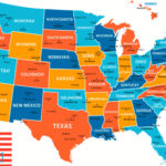 Free Printable United States Map With States With Regard To Us Map With State Names Printable