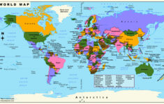 Free Printable World Map Poster For Kids [Pdf] within Free Printable World Map For Kindergarten