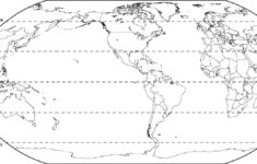 Free Printable World Map With Countries Template In Pdf inside Black and White Printable World Map with Latitude and Longitude
