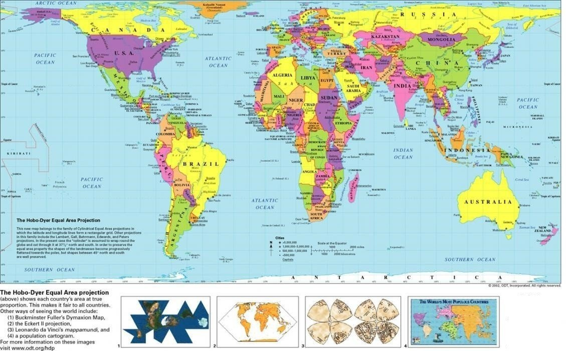 Free Printable World Map With Countries Template In Pdf within Printable World Map With Latitude And Longitude
