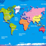 Free Printable World Map With Country Name List In Pdf Within World Map With Country Names Printable
