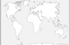 Free Printable World Maps in A4 Printable Map of the World