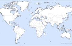 Free Printable World Maps in World Map Printable Black And White