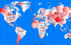 Free Printable World Time Zone Map In Pdf intended for Free Printable World Map With Time Zones