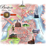 Freedom Trail De Boston Carte   Carte De Boston Freedom Trail Regarding Printable Map Of Boston Freedom Trail