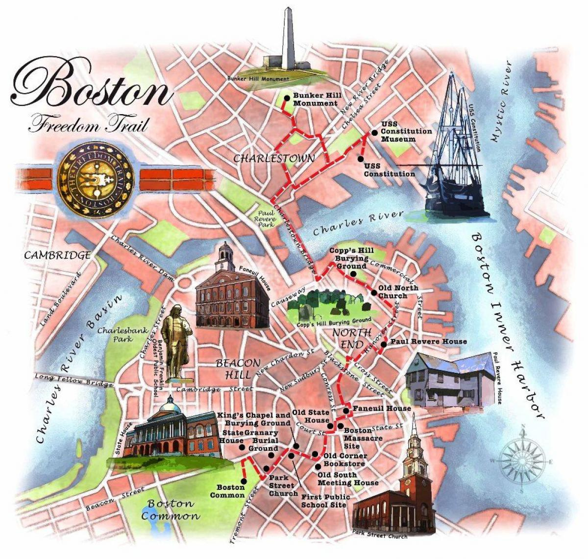 freedom trail de boston carte carte de boston freedom trail regarding printable map of boston freedom trail Freedom Trail De Boston Carte - Carte De Boston Freedom Trail regarding Printable Map Of Boston Freedom Trail