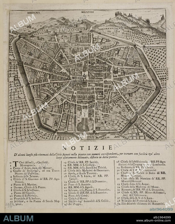 City Map of Bologna Italy