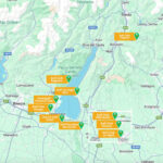 Garda Golf Courses Map   Best Golf Courses In Lake Garda Italy Regarding Map Of Lake Garda Italy