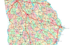 Georgia Printable Map within Printable Map Of Georgia With Cities