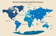 Get 7 Continents And 5 Oceans Powerpoint Template Slides regarding World Map Continents And Oceans Printable