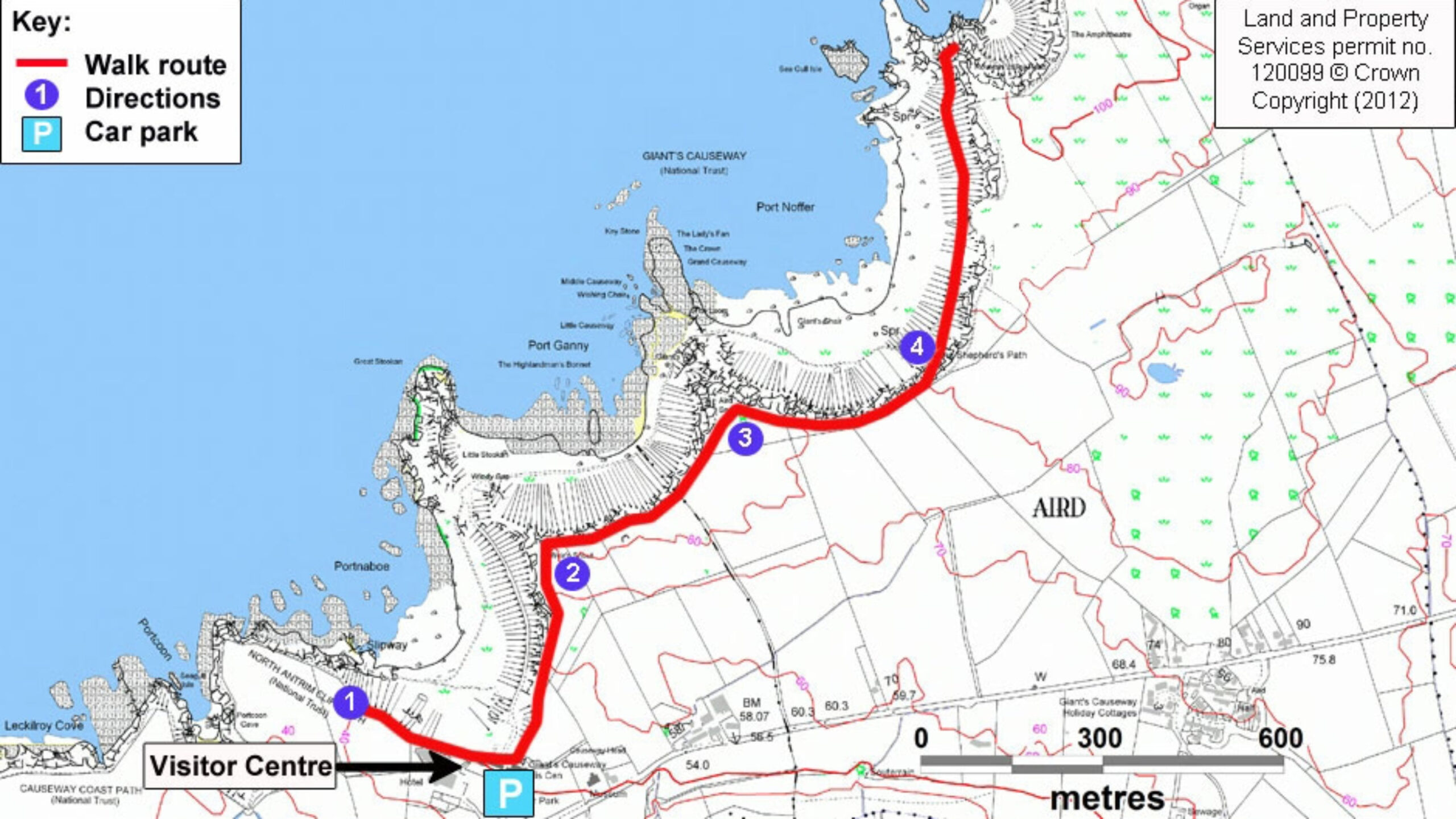 Giant&amp;#039;S Causeway Red Trail | County Antrim | National Trust inside Map of Northern Ireland Giant&amp;amp;#039;s Causeway