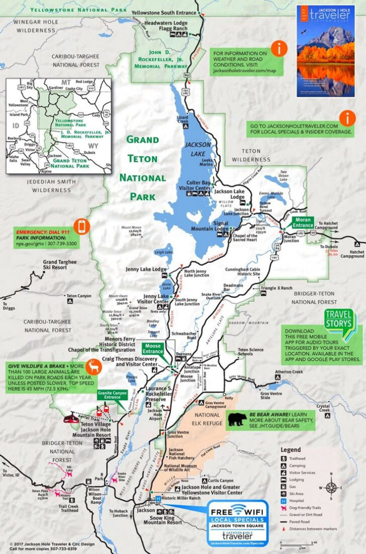 Grand Teton National Park Printable Map