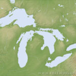 Great Lakes Maps In Free Printable Map Of The Great Lakes