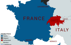 Greater France (France, Belgium, Switzerland, Monaco And pertaining to Map Of France Monaco And Italy
