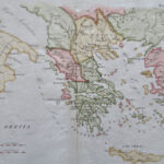 Greece Balkans Turkey Italy Greek Islands C.1810 Antique Italian Regarding Map Of Italy Greece Turkey