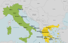 Greece &amp; Italy - Map, Itinerary, &amp; Where To Go inside Map Of Italy To Greece