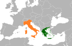 Greece–Italy Relations - Wikipedia pertaining to Map of Italy to Greece
