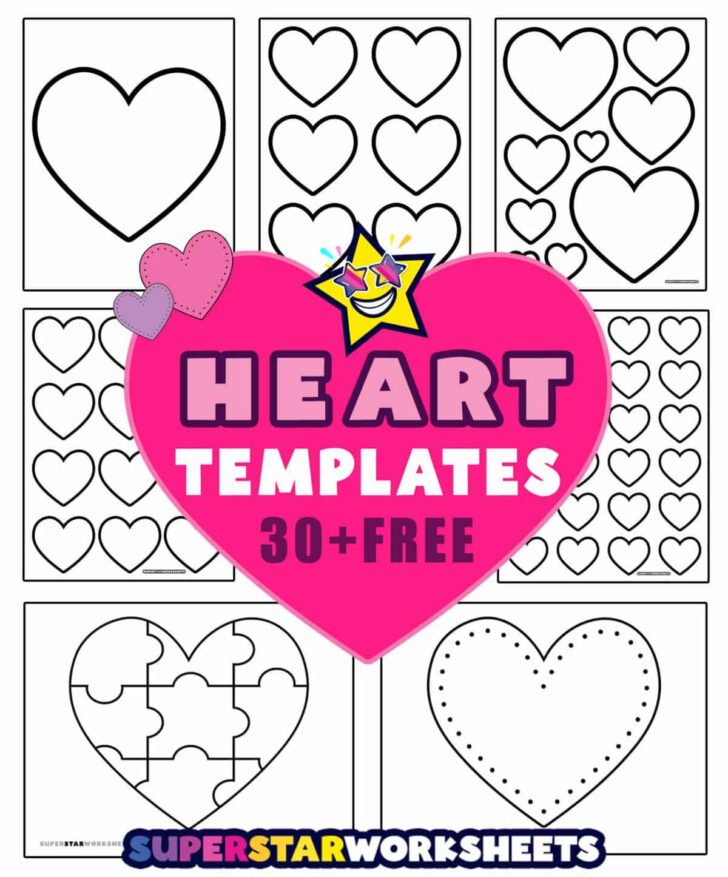 Free Printable Heart Map Template