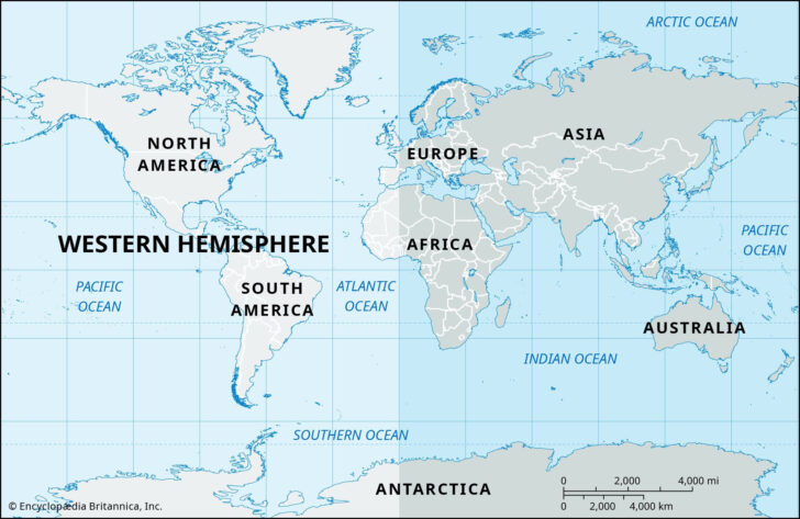 Google Map of Western Hemisphere