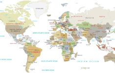 High Resolution World Map - Gis Geography regarding Printable World Map with Countries Labeled