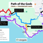 Hiking Path Of The Gods: Our Experience + Your Trail Options With Regard To Path Of The Gods Italy Map