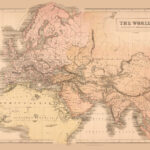 Historic Map   Europe Asia Africa Ancient   Black 1867   31.67 X Regarding Map Of Ancient Europe And Asia