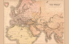 Historic Map - Europe Asia Africa Ancient - Black 1867 - 31.67 X regarding Map of Ancient Europe and Asia