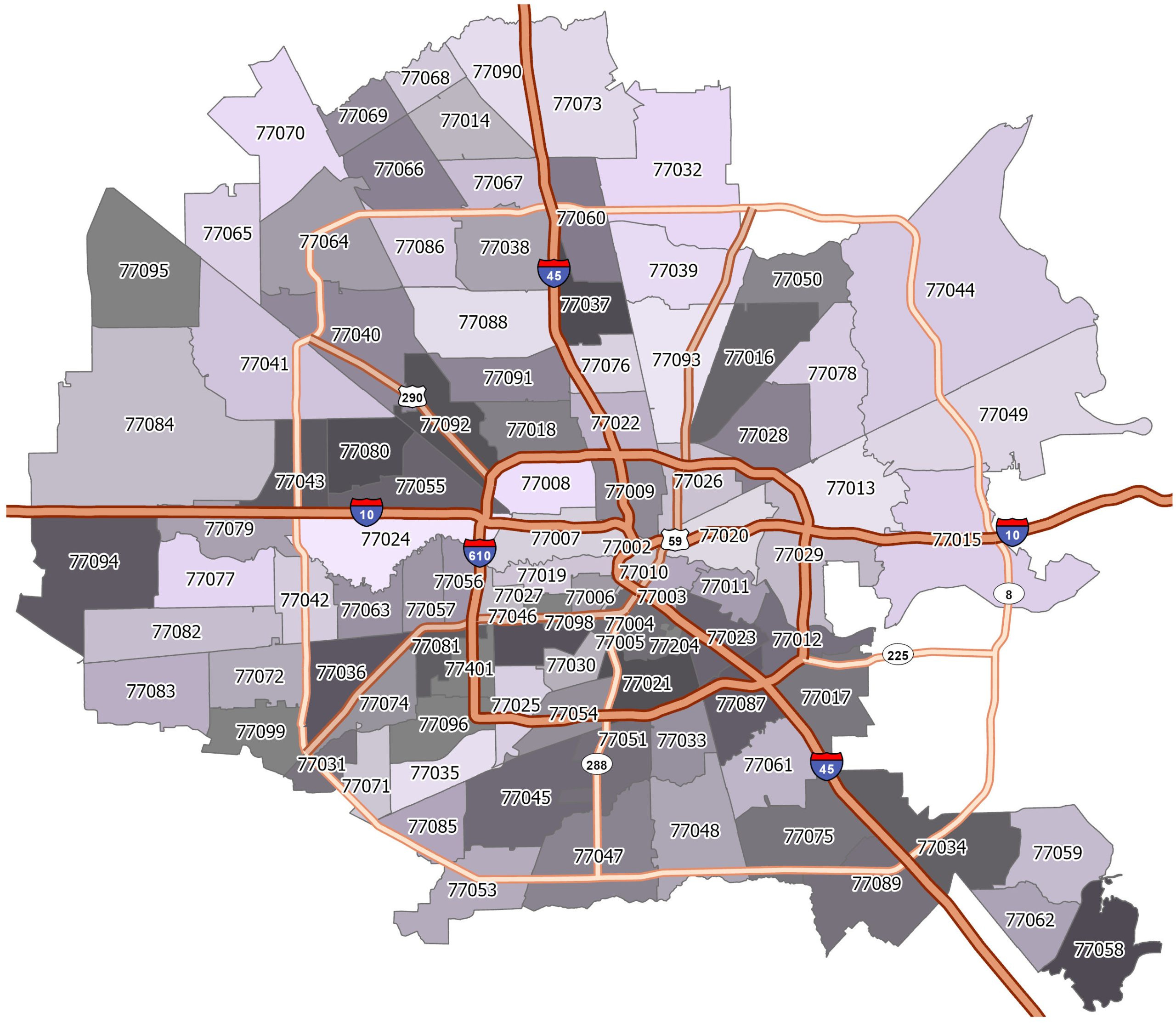 Houston Zip Code Map - Gis Geography - Worksheets Library with Printable Zip Code Map Of Houston Tx