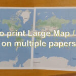 How To Print Large Map / Image On Multiple Papers And Make It One For Large Printable World Map Multiple Pages