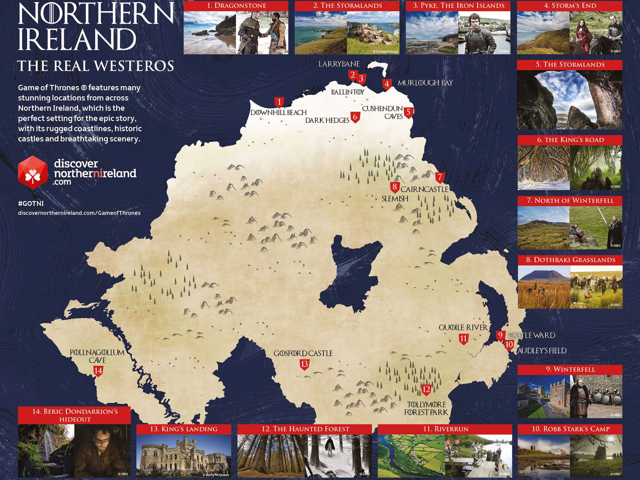 How To Take A &amp;#039;Game Of Thrones&amp;#039; Tour Of Northern Ireland | Condé in Game Of Thrones Map Northern Ireland