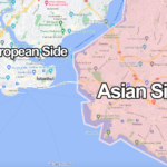 How To Travel To Istanbul'S Asian Side From The European Side: All Within Map Of Istanbul Showing Europe And Asia