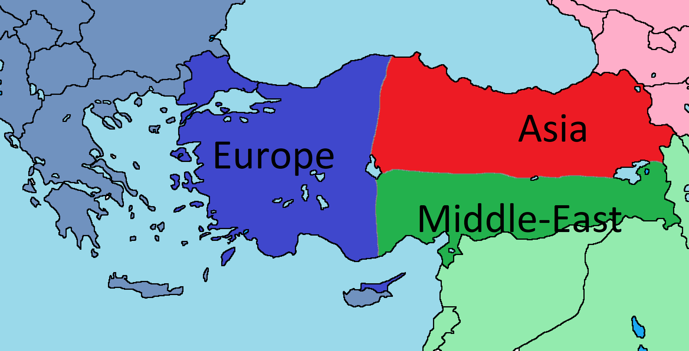 How Turkey Is Divided Along The Continents : R/Mapporncirclejerk with regard to Map of Turkey Europe and Asia