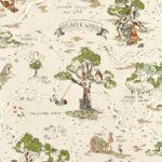 Hundred Acre Wood Wallpaperdisney X Sanderson   Stillorgan Decor Throughout Hundred Acre Wood Map Free Printable