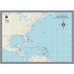 Hurricane Tracking Chartmapshop   The Map Shop Regarding Gulf Of Mexico Hurricane Tracking Map Printable