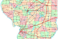 Illinois Printable Map throughout Printable Map of Illinois with Cities