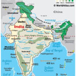 India Maps & Facts   World Atlas With Regard To Printable Map Of India With Bay Sea Ocea