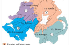 Introduction To The Geology Of Northern Ireland - Mediawiki within Geological Map of Northern Ireland